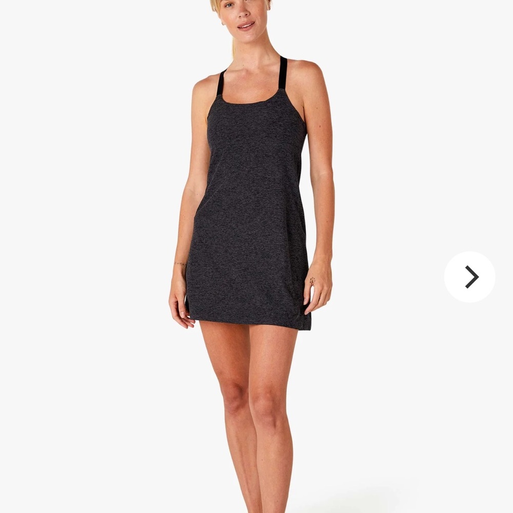 Spacedye move it dress charcoal XS NWT